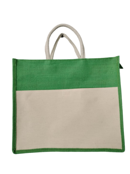 Handmade Eco-Friendly Jute Shopping Bag | 14 Inch x 16 Inch Width