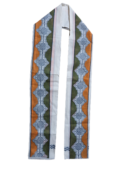 Patriotic Sella Scarf/Stole | Indian Flag-themed 