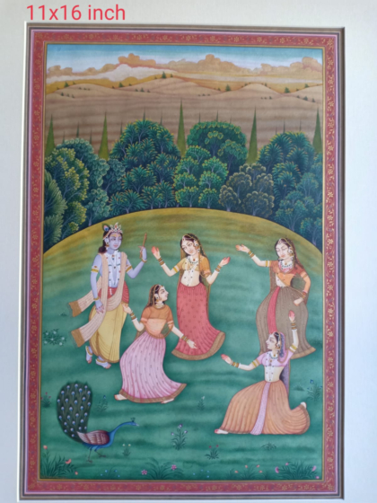 Shri Krishna & Gopis Raas Leela Painting