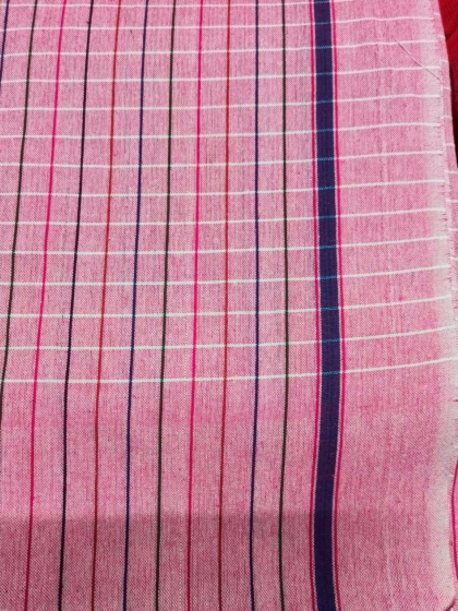 Pink Solapur Cotton Towel