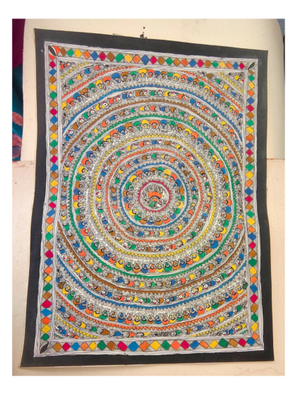 Handmade Mithila Painting