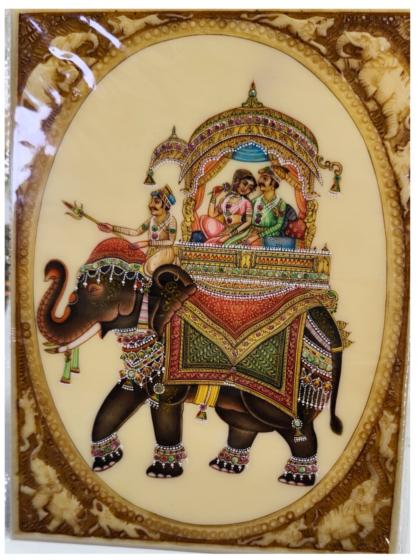 Handmade Miniature Painting | Royal Procession Scene