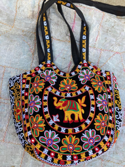 Hand Embroidered (ELEPHANT DESIGN) LADIES  BAG 