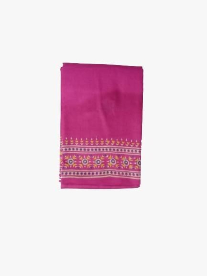 Mulberry Silk Printed Saree (pink)