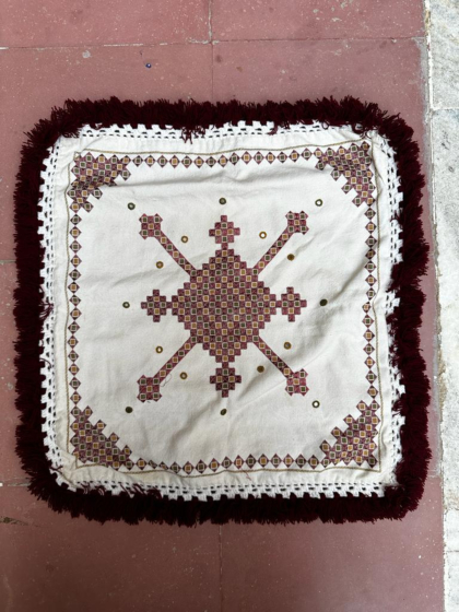 Cushion Cover with Soof Embroidery