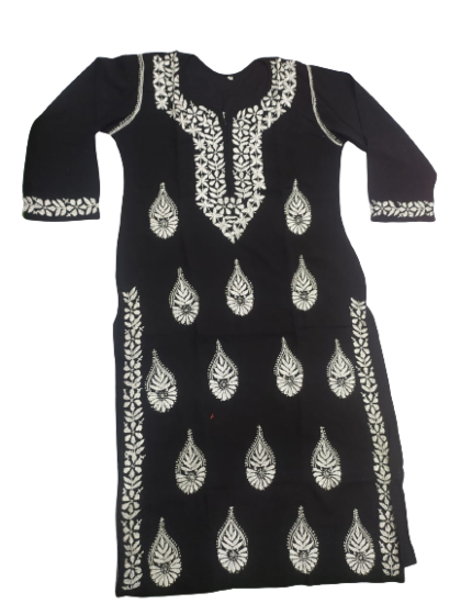 Nidhi Fashion Embroidery Chikanwork Kurti