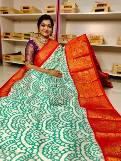 ikkat kanchipuram saree new collection 