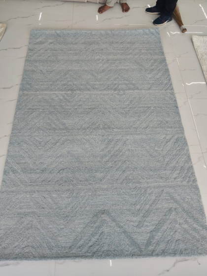 Hand Tufted Wool Rug | Minimalist Living Room, Bedroom Carpet | Contemporary Home Decoration