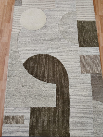 Hand Tufted Wool Rug | Modern Area Rug | Handmade Carpet | Living Room Bedroom Decor