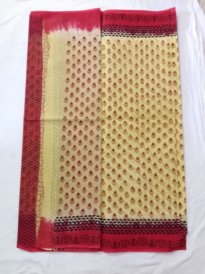 Hand Block Printing Saree