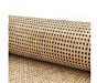 manufactree 24inch  Width Natural Rattan Webbing for Caning Projects Pre , Woven Open Mesh Cane , Cane Webbing Sheet,Natural Rattan Cane Webbing roll 24x24 inch