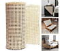 manufactree 24inch  Width Natural Rattan Webbing for Caning Projects Pre , Woven Open Mesh Cane , Cane Webbing Sheet,Natural Rattan Cane Webbing roll 24x24 inch