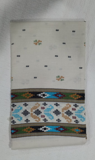 Off white Kullu shawl 