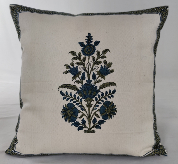 Hand Block Printed Cushion Covers | 16x16 Inches | Set of 2