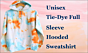 Unisex Tie-Dye Hooded Sweatshirt - Full Sleeve
