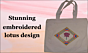 Handmade Painting Floral Design Tote Bag 