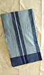 Pure Cotton Saree - Blue Border 