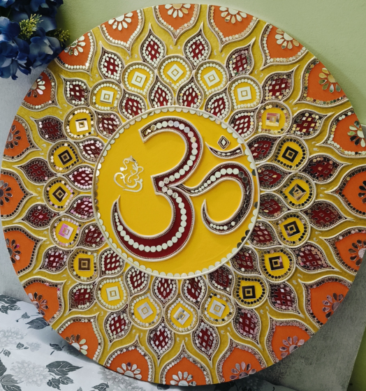 wooden lippan mirror frame 