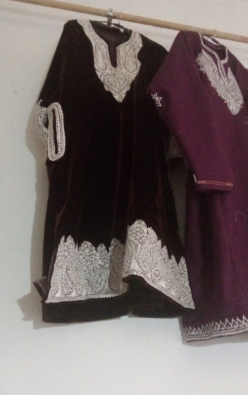 Makhmal Zari Work Fabric