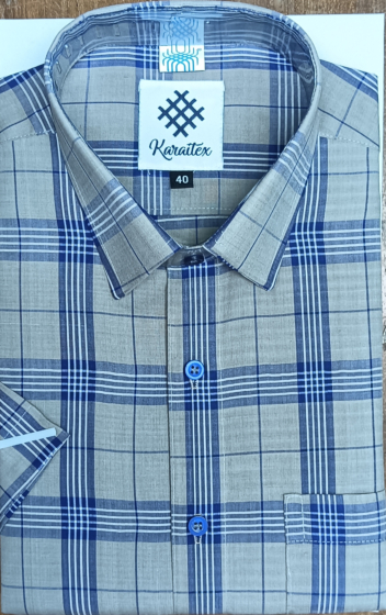 Handloom Cotton Shirt Half Sleeve for Man