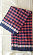 Pure Cotton Handloom Saree with Check Pattern