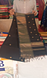 Handcrafted Maheshwari Saree with Blouse Piece| Black 
