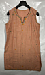 HAND EMBROIDERED SLEEVELESS KURTI FOR LADIES 