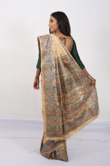 Tussar Silk Handloom Saree