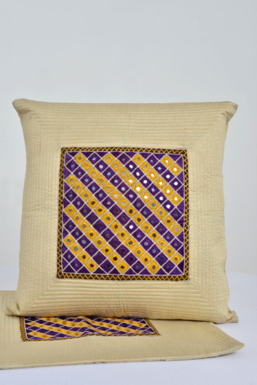 Mirror Work Cushion Cover | Set of 1