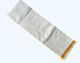Plain Dhothi with Golden Zari Diamond Border | Cream