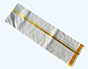 Plain Dhothi with Golden Zari Diamond Border | Cream