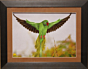 Parakeet Perfection  Quilled Green Photo Frame