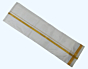 White Dhothi with Golden Zari Border | 24 Kulikai