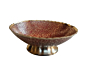 Decorative Brass fruit Bowl | Red
