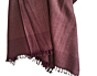 Handloom Dark Wine Pink Throw  AC Blanket