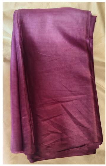 Purple Tussar Silk Fabric