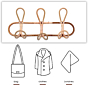 Rattan Clothes Hanger for Garments