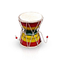 Handcrafted Multicolored Wooden Damroo