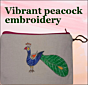 Peacock Design Multipurpose Pouch