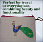 Peacock Design Multipurpose Pouch