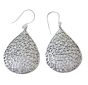 Handcrafted Spiral Brass Silver-Plated Earrings