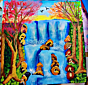Whispers of the hidden falls Painting