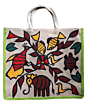 Handmade Sohrai Painting Jute Shopping Bag