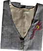 Elegant Handmade Woolen Cotton Ladies Waistcoat | Light Grey