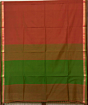 Bengal GI tagged Traditional red green cotton Santipuri saree