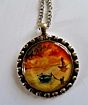Hand Painted Pendant - Sun Set