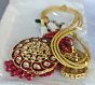Heritage Red Kundan Meena Necklace Set