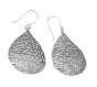 Handcrafted Spiral Brass Silver-Plated Earrings