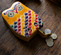 Handcrafted Owl-Shaped Leather Coin Piggy Bank