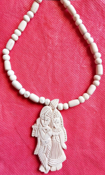 Handcrafted Tulsi Kanthi Mala | 60x3x1.5 cm